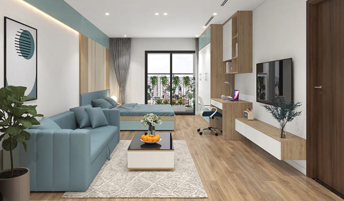 Chính chủ cho thuê gấp căn hộ 1 phòng ngủ hướng Tây KĐT Phú Lương Hà Đông nội thất hiện đại